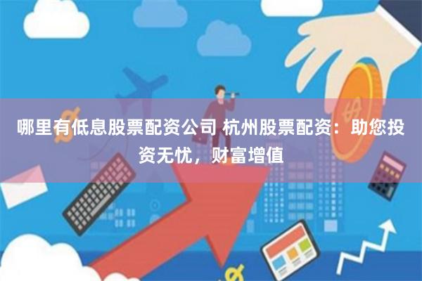哪里有低息股票配资公司 杭州股票配资：助您投资无忧，财富增值