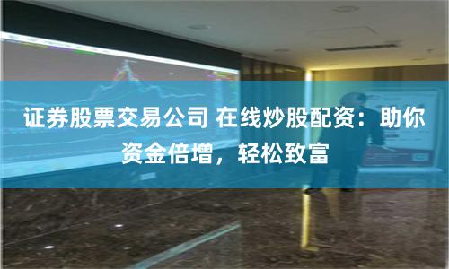 证券股票交易公司 在线炒股配资：助你资金倍增，轻松致富