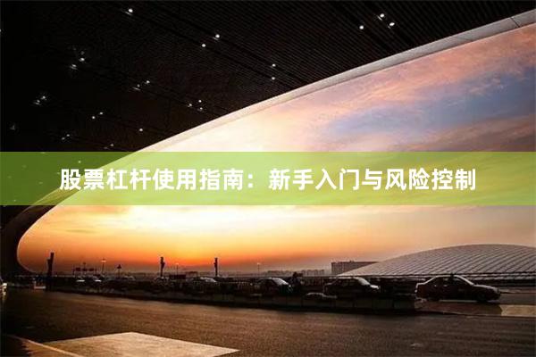 股票杠杆使用指南：新手入门与风险控制
